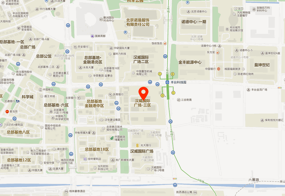 汉威国际中心位置地图